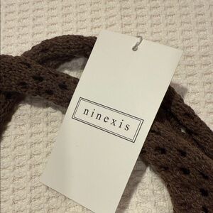 Brown Knit Women's Bag